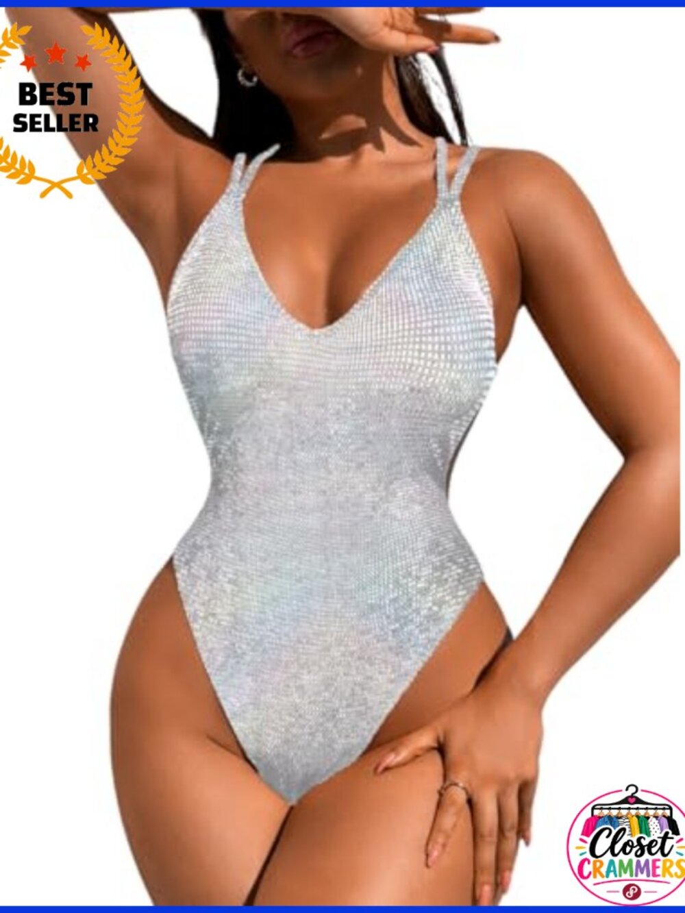 Sexy Backless High Cut One Piece Monokini Swimsuit Cheeky Bathing Suit